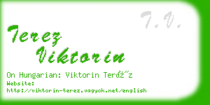 terez viktorin business card